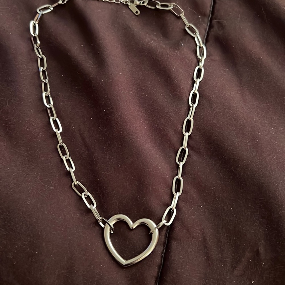 Stainless Steele heart necklace